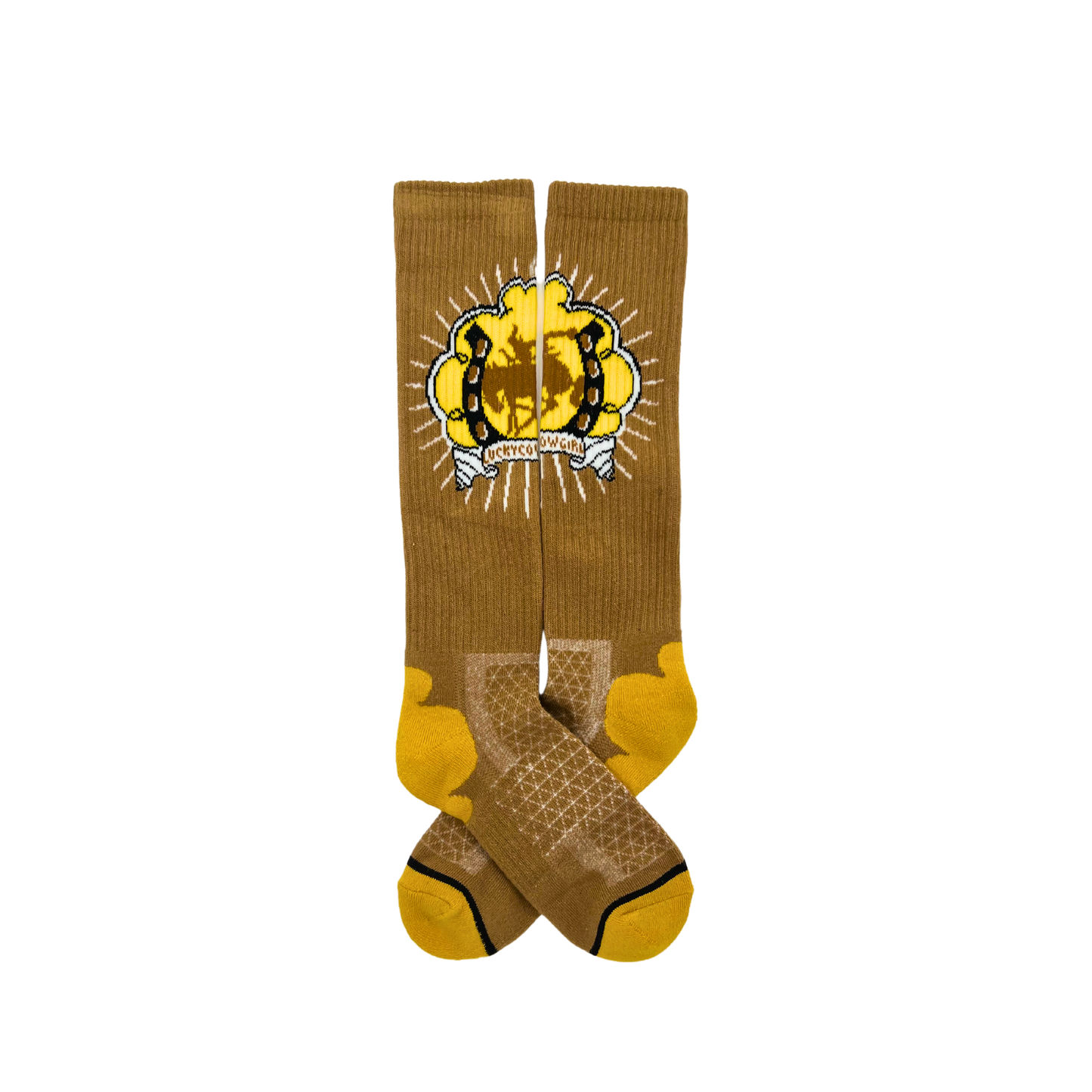 LUCKY CHUCK Bucking Cowgirl- Performance Boot Socks