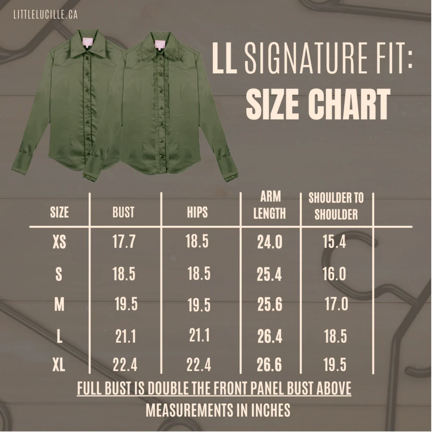 Little Lucille Frontier Shirt- Olive Green