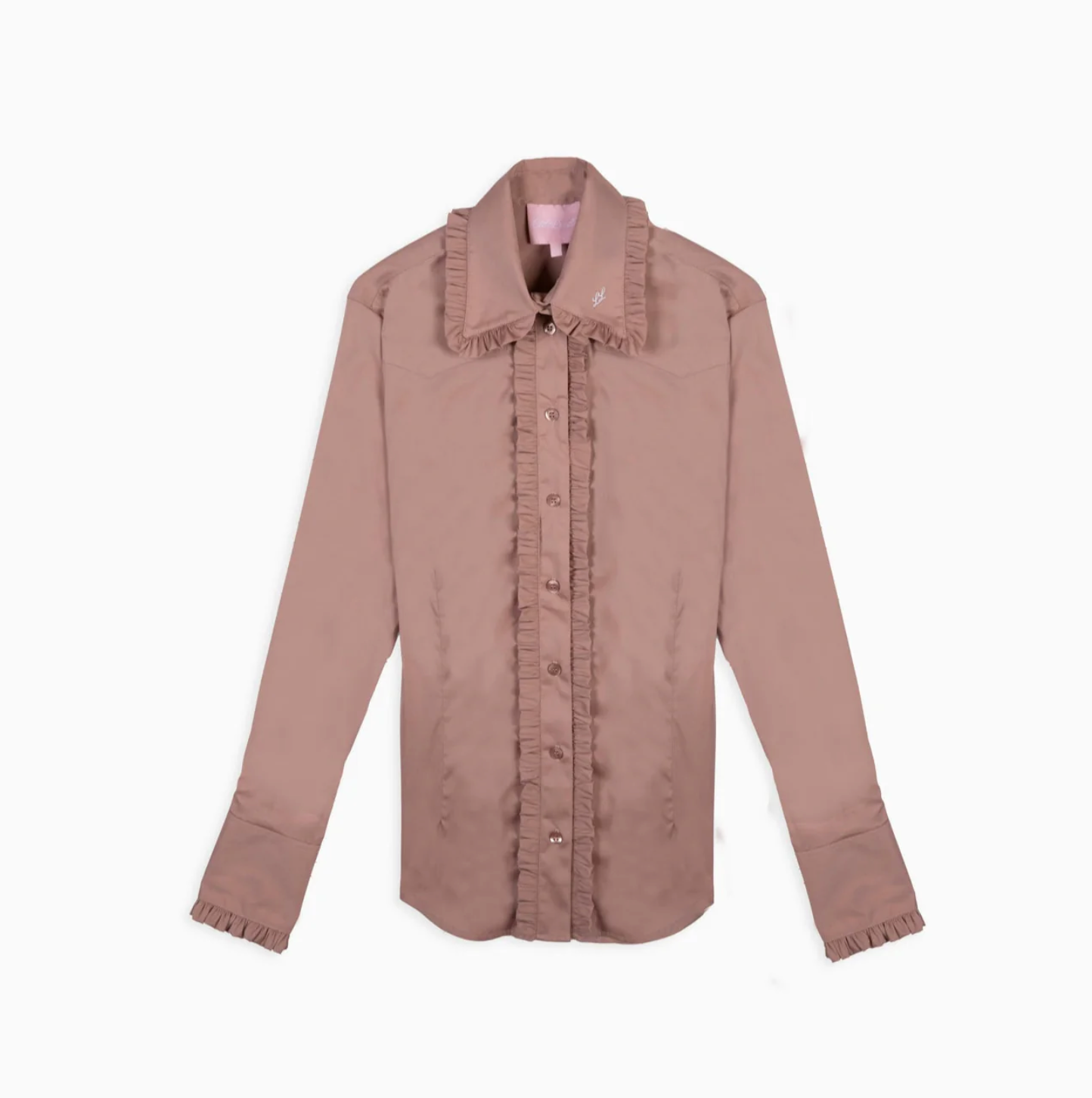 Little Lucille Frontier Shirt- Dusty Rose