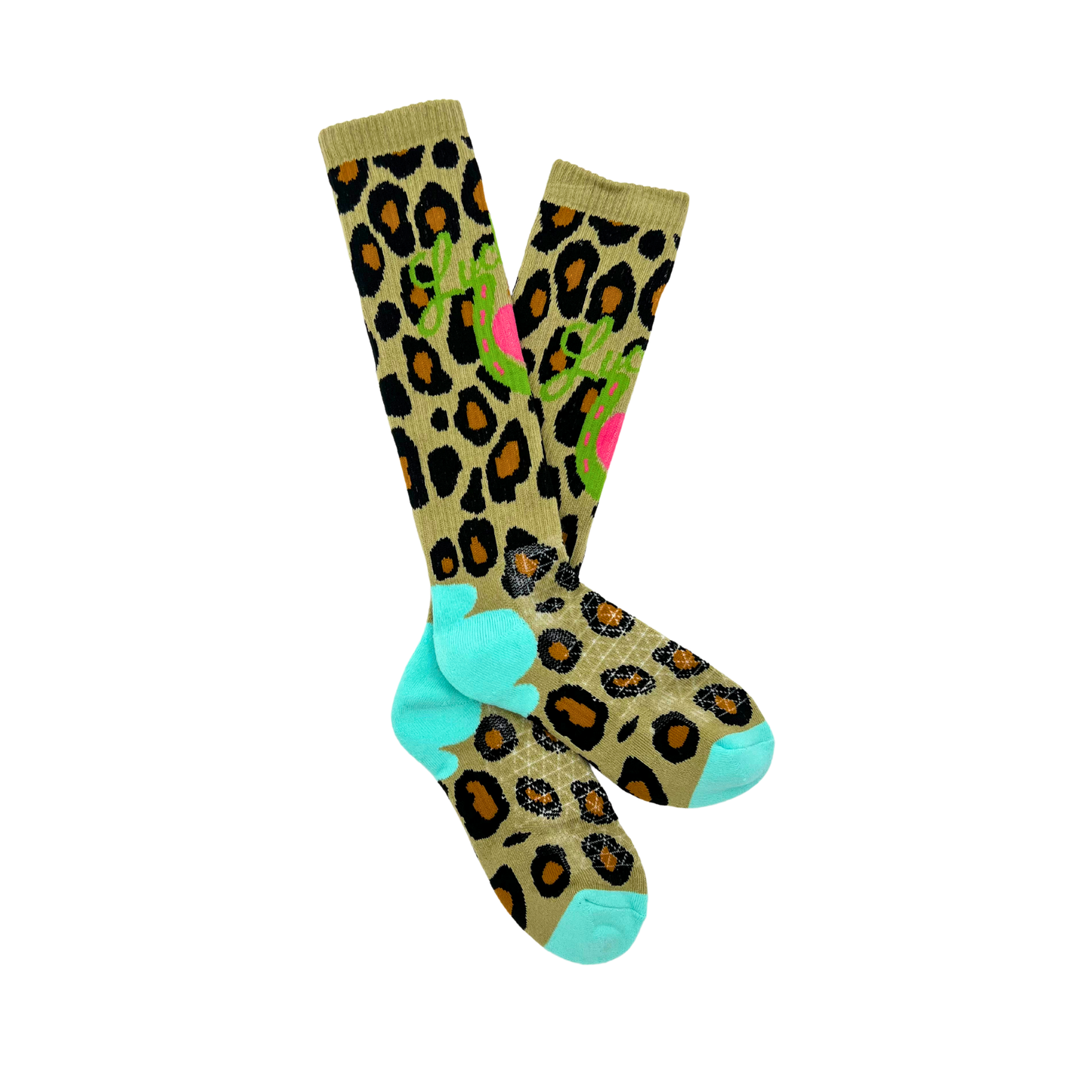 LUCKY CHUCK Lucky Leopard- Performance Boot Socks