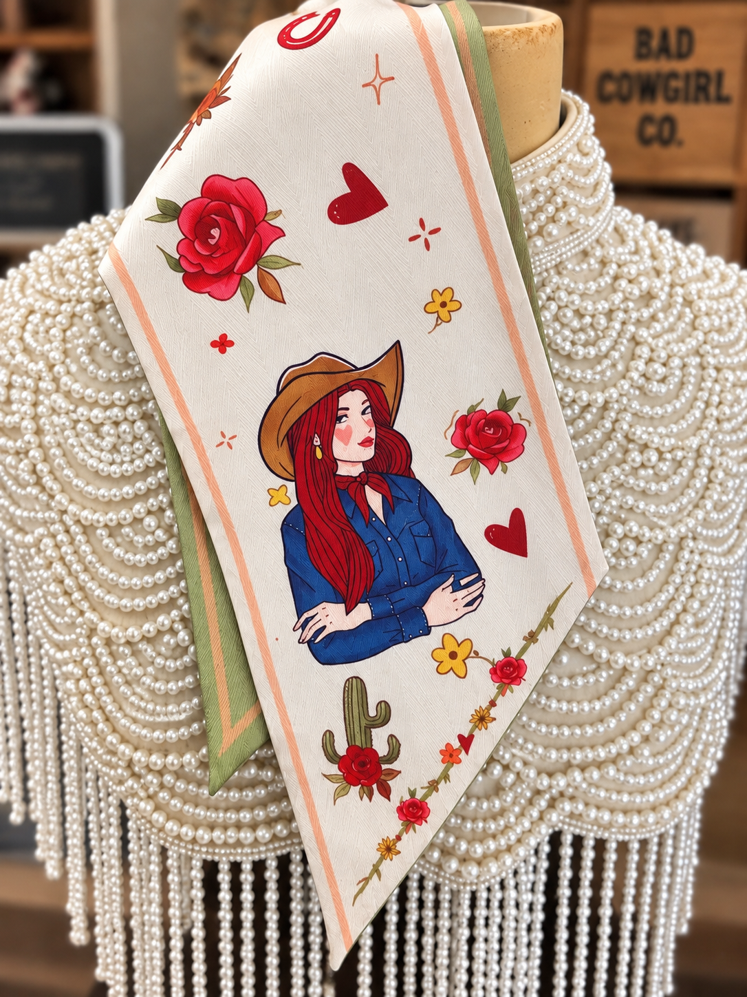 Cowgirl Candy Silk Blend Prairie Rag | Western Scarf
