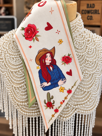 Cowgirl Candy Silk Blend Prairie Rag | Western Scarf