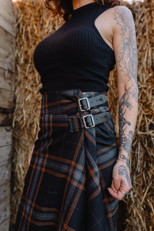 Bad Cowgirl Co. Maxi Riding Kilt x Prickly Thistle