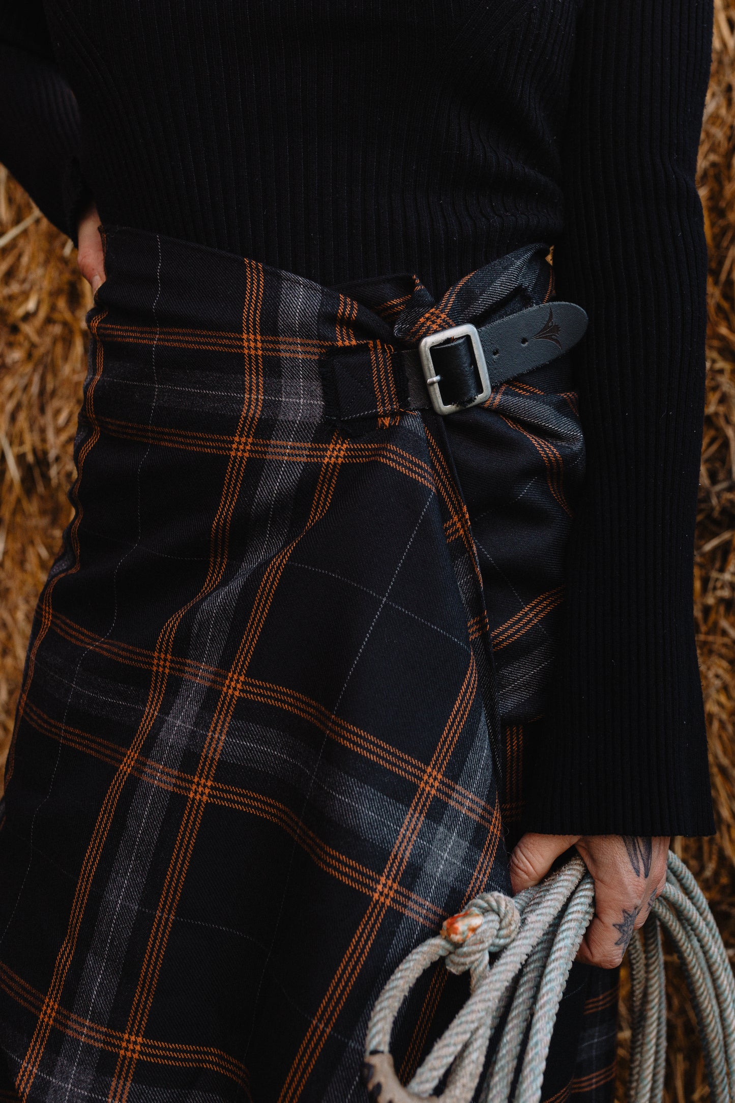 Bad Cowgirl Co. Riding Kilt x Prickly Thistle