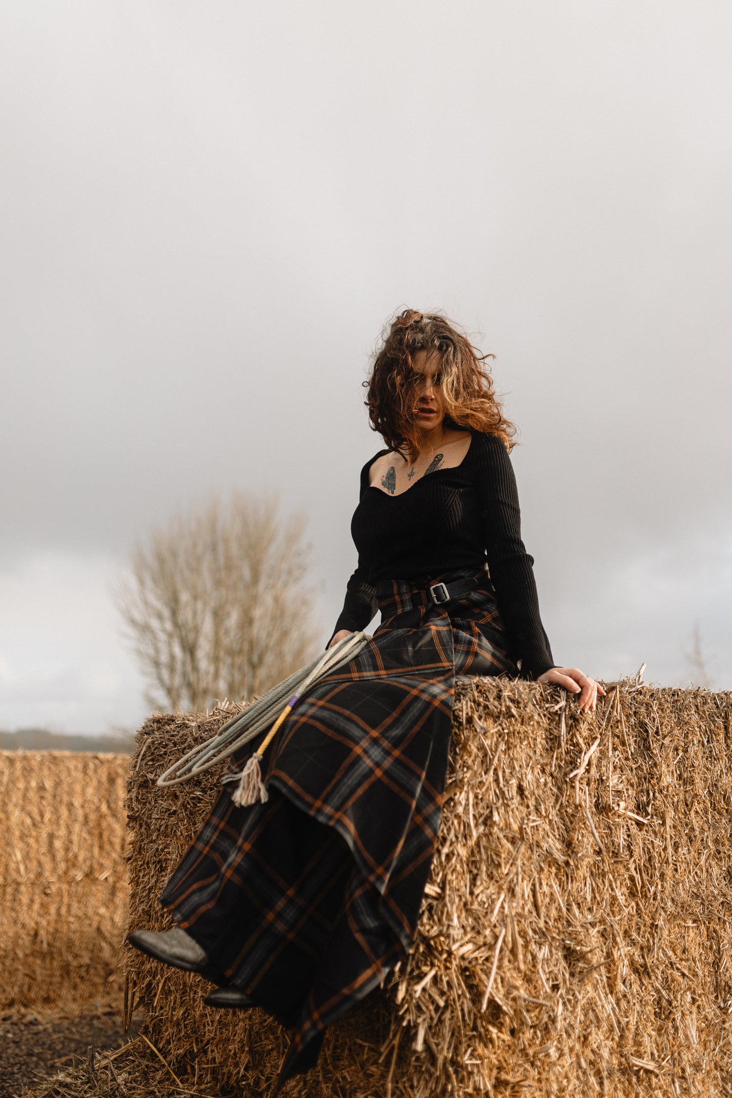 Bad Cowgirl Co. Riding Kilt x Prickly Thistle