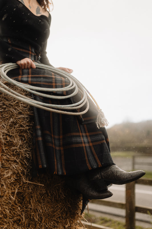 Bad Cowgirl Co. Riding Kilt x Prickly Thistle