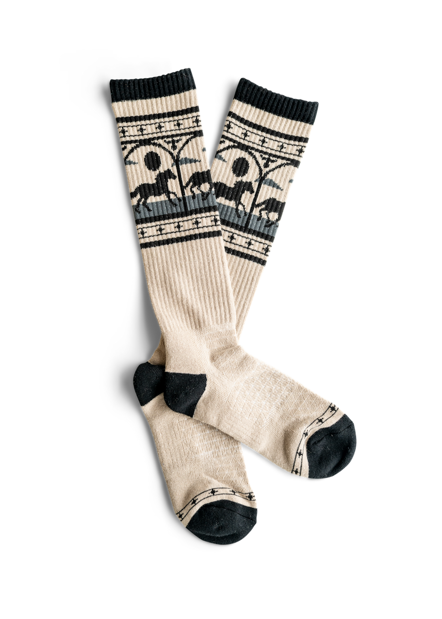 LUCKY CHUCK x BAD COWGIRL CO Midnight Stampede Performance Boot Socks