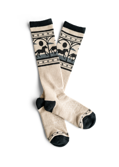 LUCKY CHUCK x BAD COWGIRL CO Midnight Stampede Performance Boot Socks