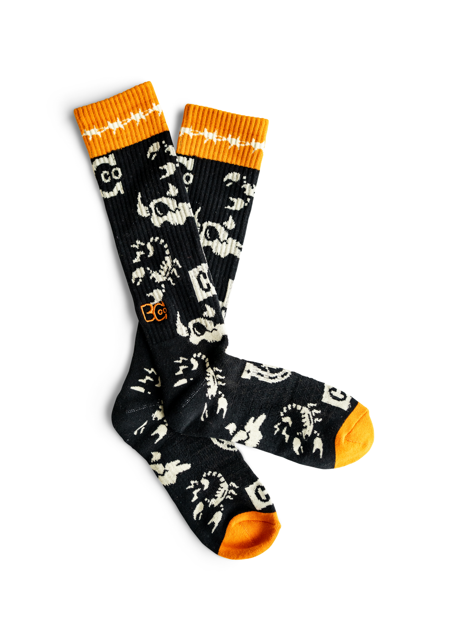 LUCKY CHUCK x BAD COWGIRL CO Logo Performance Boot Socks