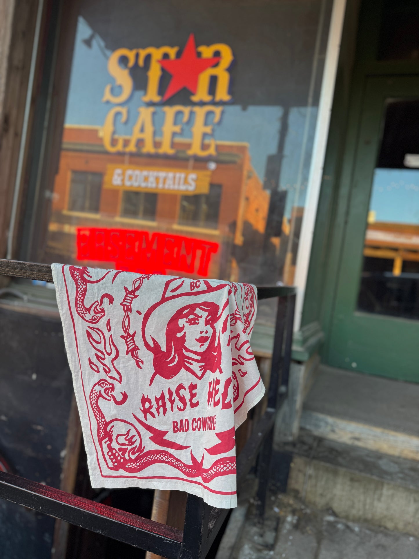 The Hell Raiser Rag from the Saints & Snakes Collection- Vintage Rodeo Red