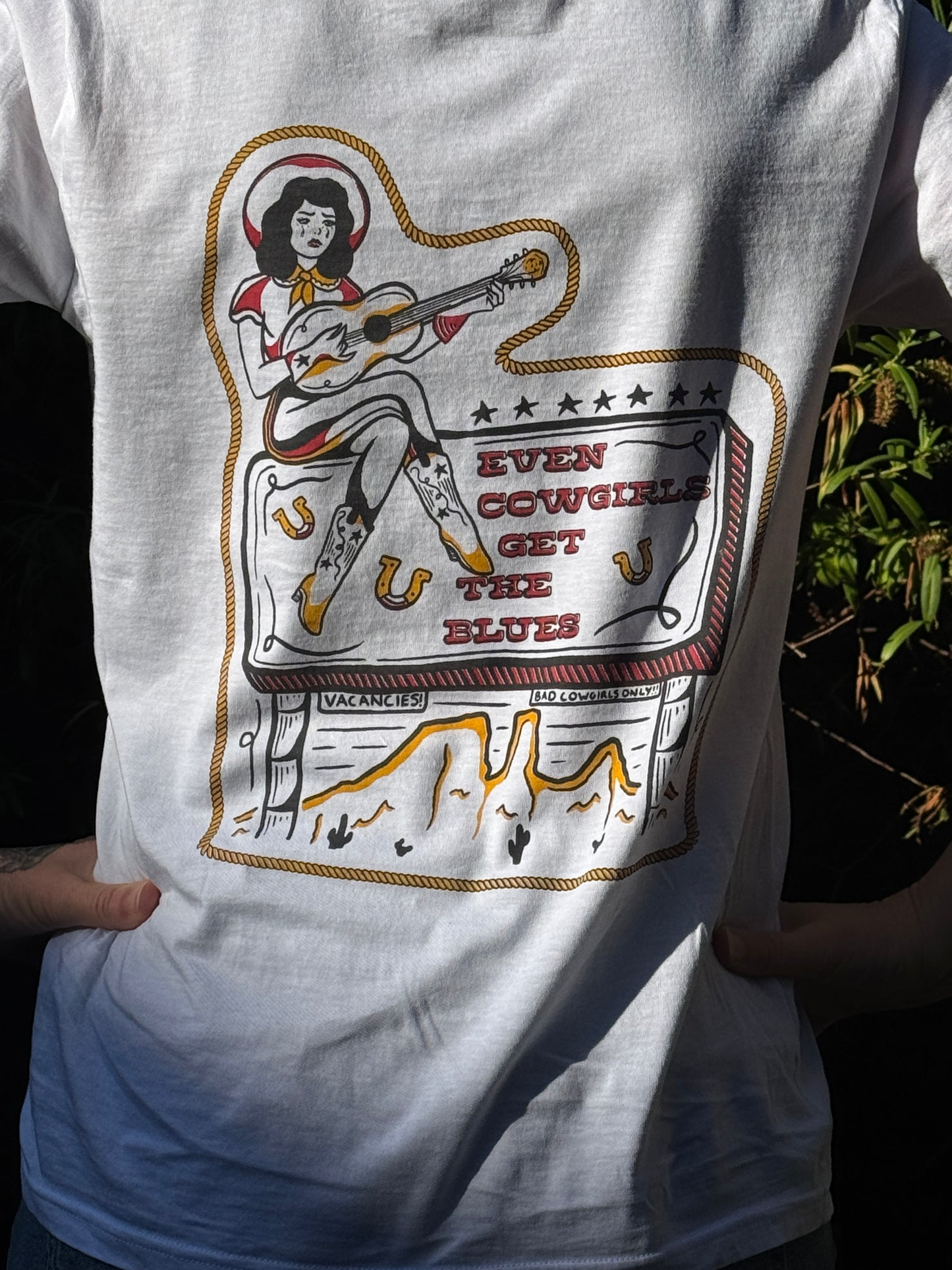 Even Cowgirls Get the Blue T-Shirt - The Breakfast Bothy Collab