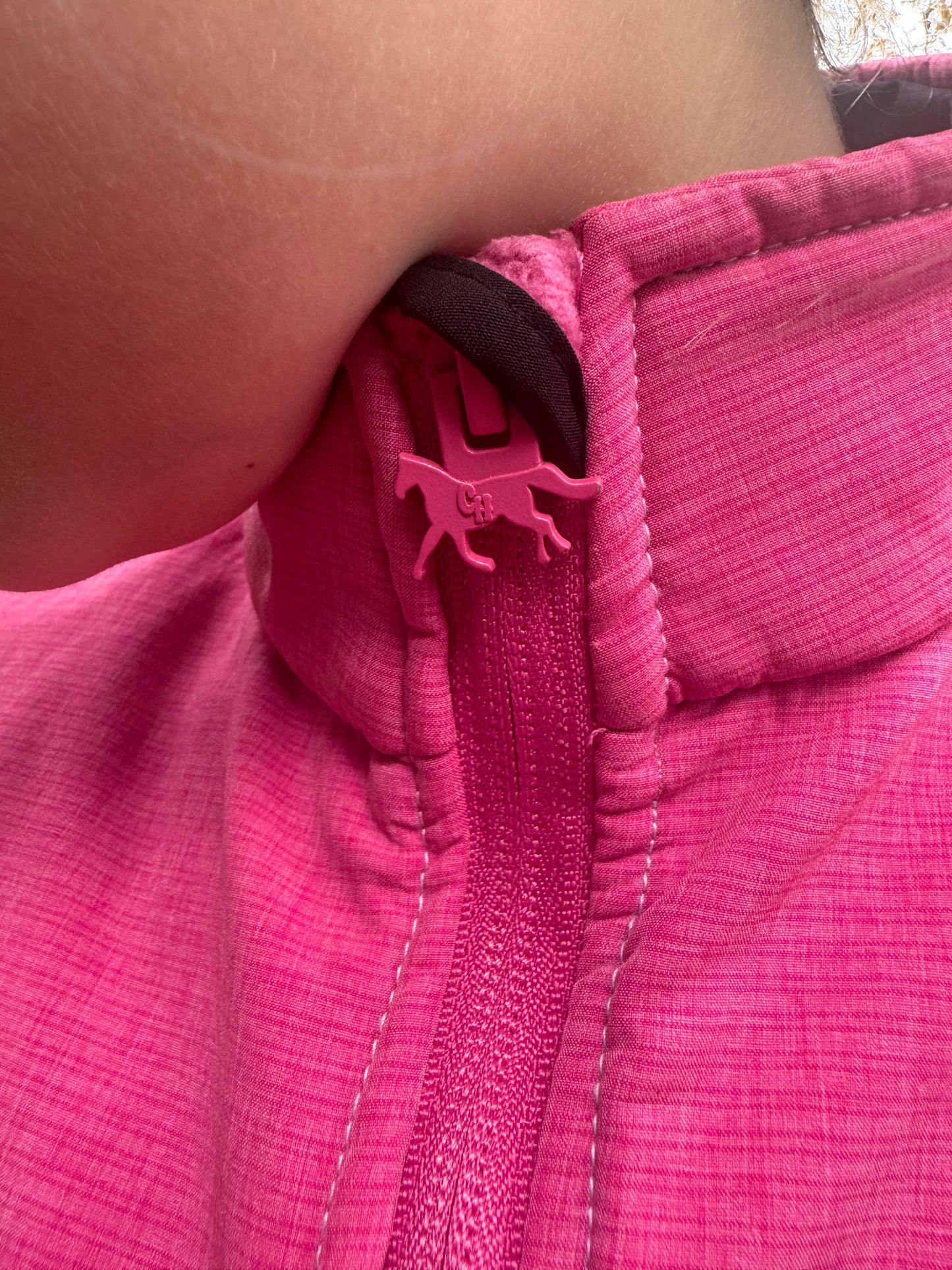 Girl’s Cowgirl Hardware Sassy Cowgirl Pink Poly Shell Vest