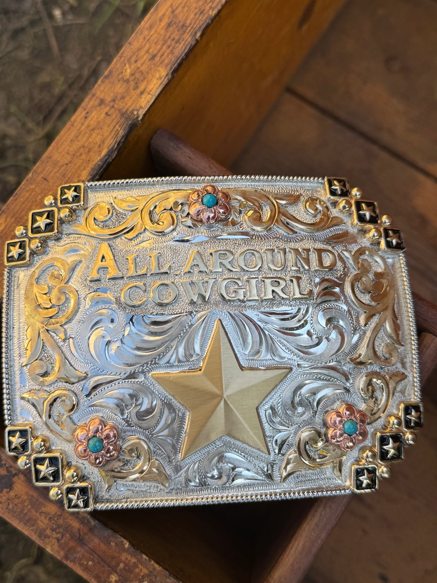All Around Cowgirl Belt Buckle