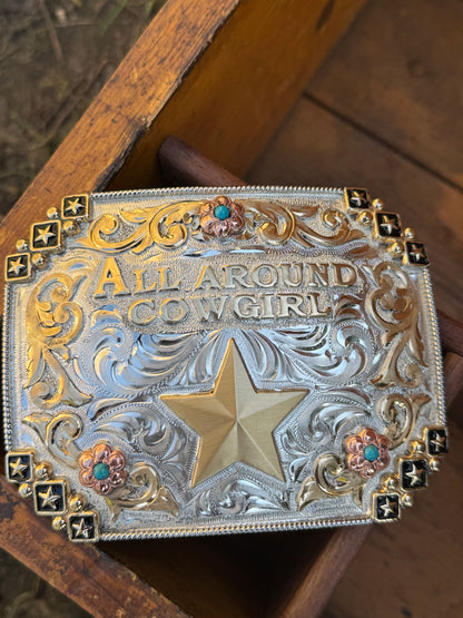 All Around Cowgirl Belt Buckle