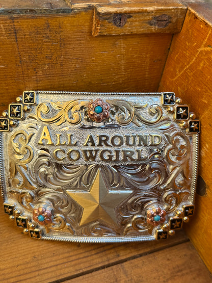 All Around Cowgirl Belt Buckle