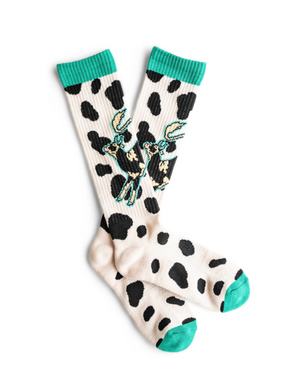 LUCKY CHUCK x BAD COWGIRL CO High Steaks Performance Boot Socks