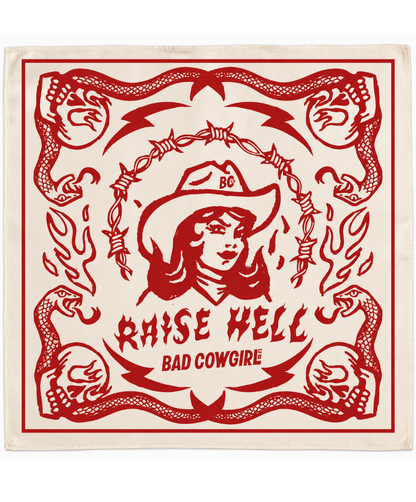 The Hell Raiser Rag from the Saints & Snakes Collection- Vintage Rodeo Red