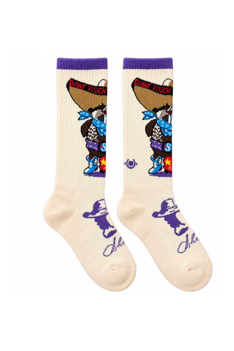 LUCKY CHUCK x SHORTYS CABOY HATTERY  "Don't Touch My Beaver" Performance Boot Socks