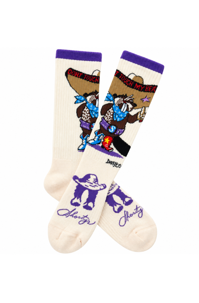 LUCKY CHUCK x SHORTYS CABOY HATTERY  "Don't Touch My Beaver" Performance Boot Socks