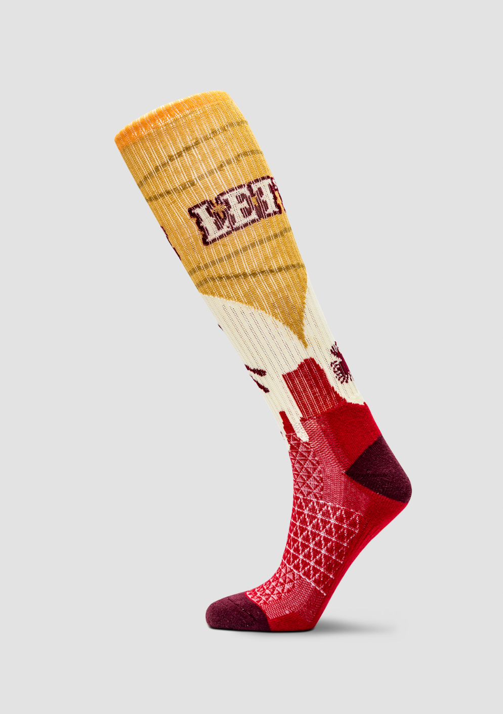 LUCKY CHUCK Let's Rope Performance Boot Socks