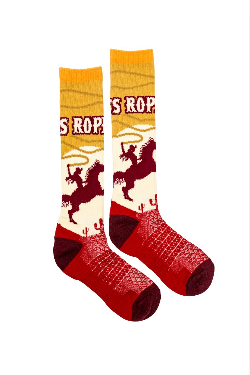 LUCKY CHUCK Let's Rope Performance Boot Socks