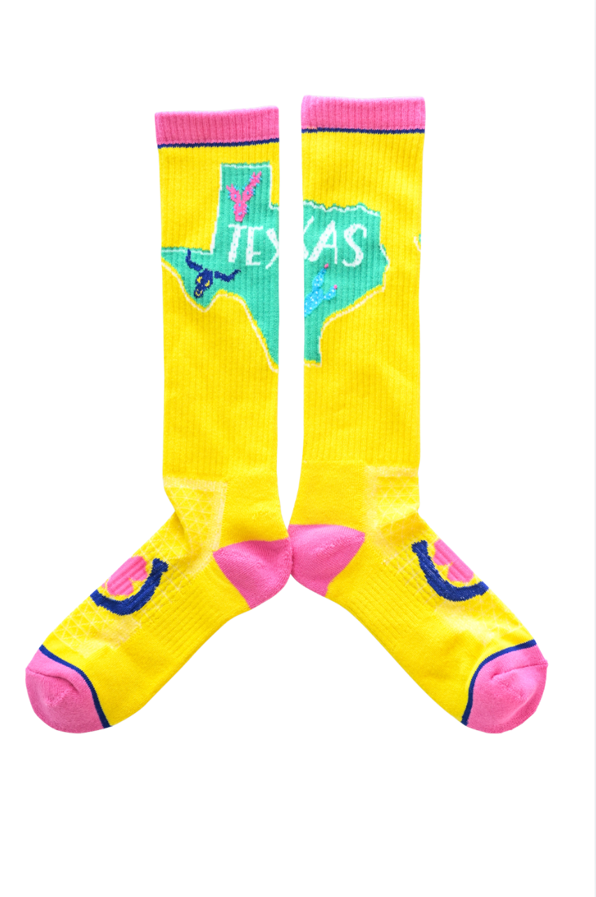 LUCKY CHUCK Texas Y'all Performance Boot Socks