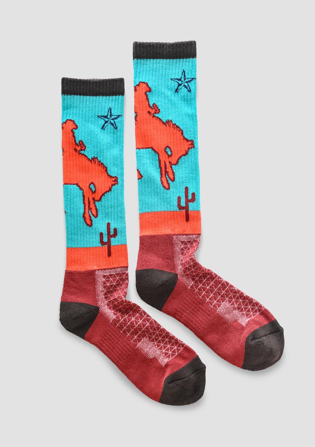 LUCKY CHUCK Sunset Rodeo  Performance Boot Socks