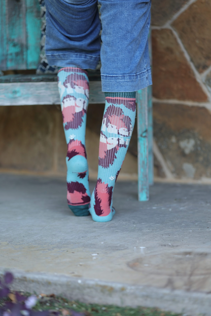 LUCKY CHUCK Gypsy Lucky Cowgirl Performance Boot Socks