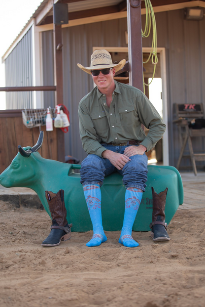 LUCKY CHUCK Wild & Free Performance Boot Socks