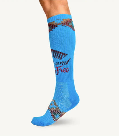 LUCKY CHUCK Wild & Free Performance Boot Socks