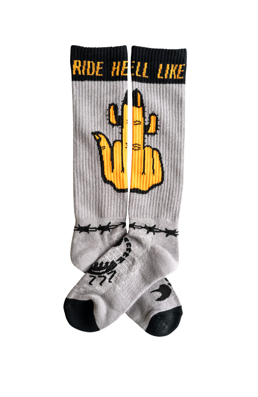 LUCKY CHUCK x BAD COWGIRL CO Middle of Mojave Performance Boot Socks