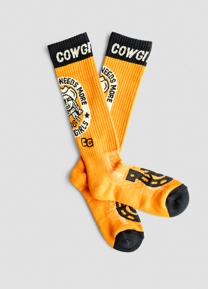 LUCKY CHUCK x BAD COWGIRL CO Cowgirls Needed Performance Boot Socks