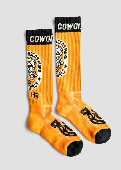 LUCKY CHUCK x BAD COWGIRL CO Cowgirls Needed Performance Boot Socks