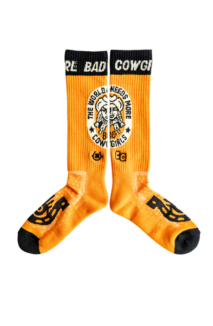 LUCKY CHUCK x BAD COWGIRL CO Cowgirls Needed Performance Boot Socks