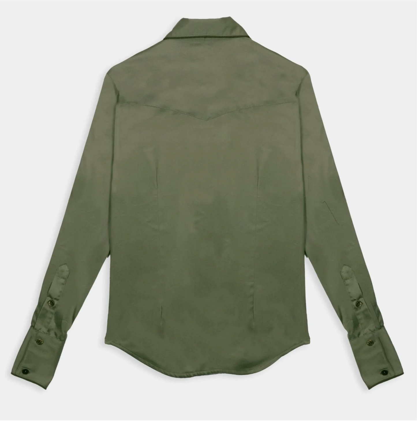 Little Lucille Frontier Shirt- Olive Green