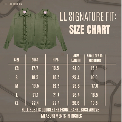 Little Lucille Frontier Shirt- Olive Green