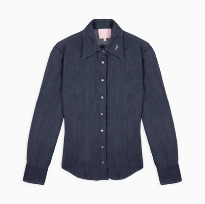 Little Lucille Frontier Shirt- Midnight Denim