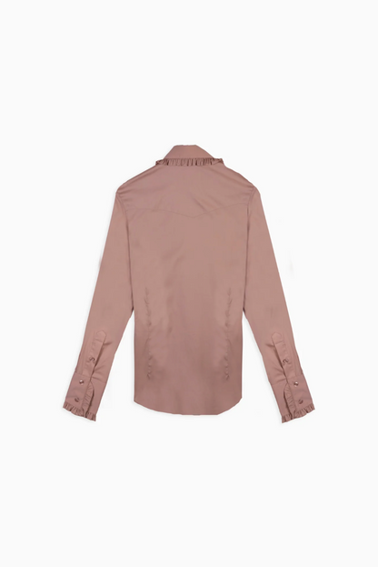 Little Lucille Frontier Shirt- Dusty Rose