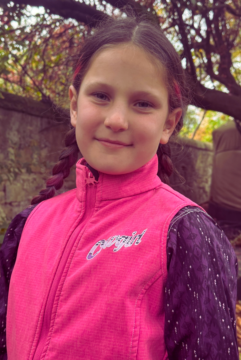 Girl’s Cowgirl Hardware Sassy Cowgirl Pink Poly Shell Vest