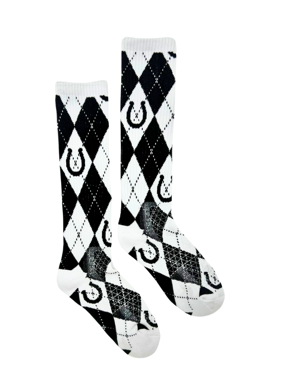 LUCKY CHUCK Lucky Argyle- Performance Boot Socks