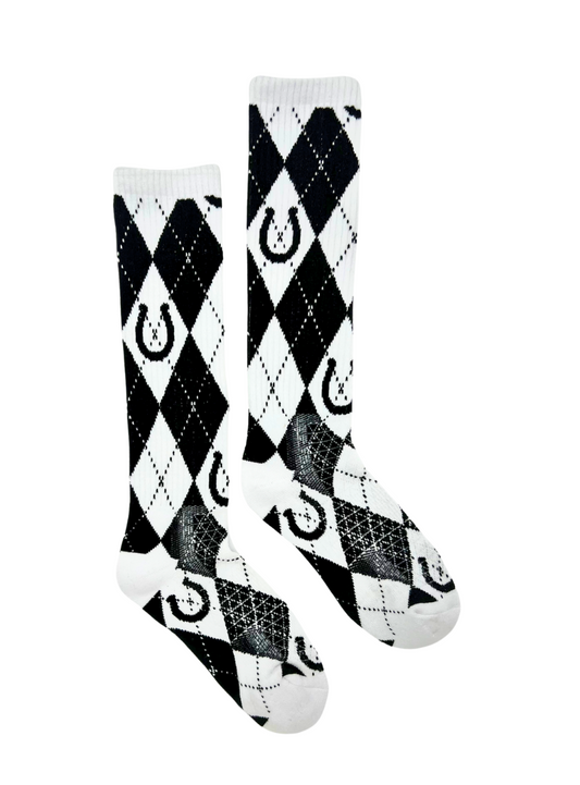 LUCKY CHUCK Lucky Argyle- Performance Boot Socks
