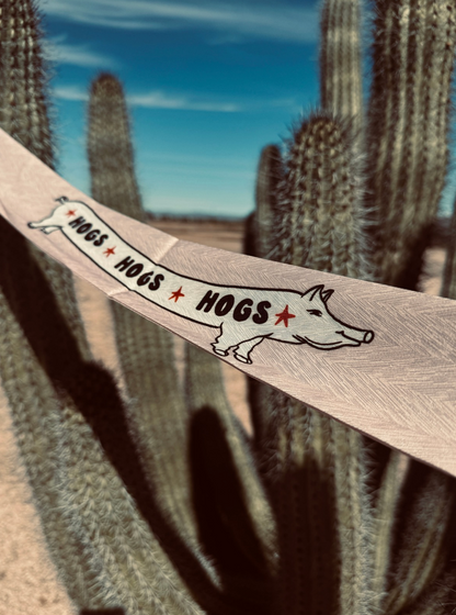 Go Hog Wild Silk Blend Twilly | Western Twilly Scarf