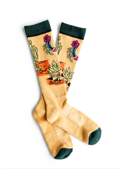 LUCKY CHUCK x BAD COWGIRL CO We Ride at Dawn Performance Boot Socks