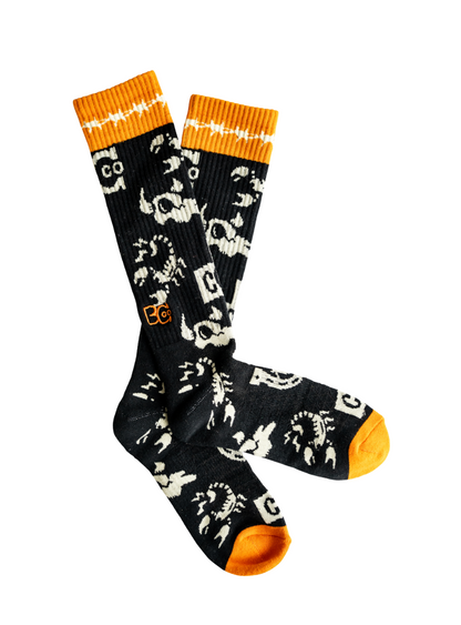 LUCKY CHUCK x BAD COWGIRL CO Logo Performance Boot Socks