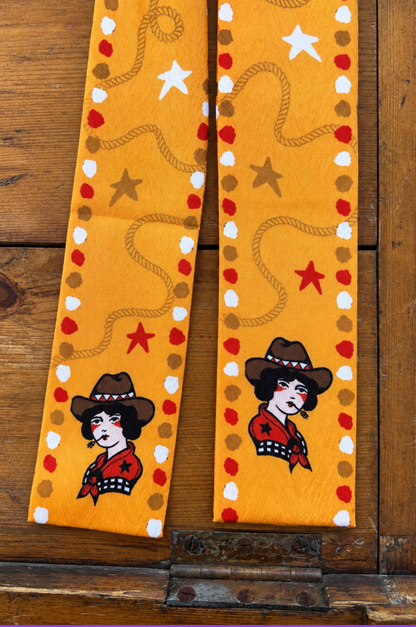 Wheatfield Wendy Silk Blend Twilly | Western Scarf