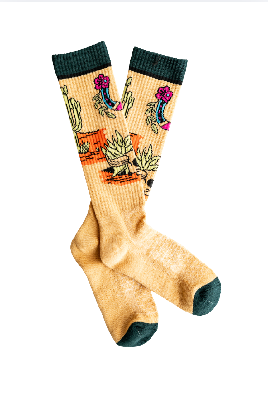 LUCKY CHUCK x BAD COWGIRL CO Dead Heat Performance Boot Socks